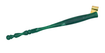 Gullor Oblique Calligraphy Dip Pen Nib Holder, Removable Nib Pen Handle Stand with 33 Nibs, Green - color: Green
