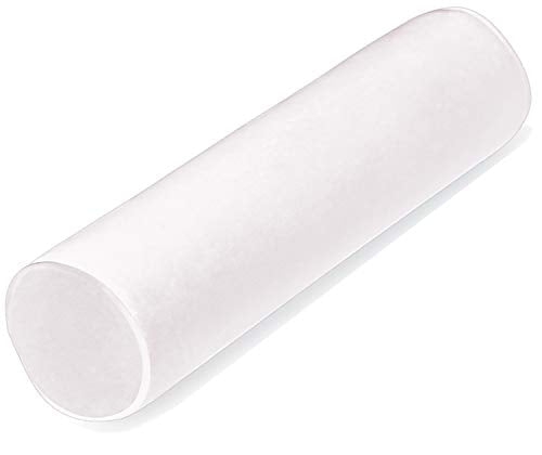 Tinbolunce Memory Foam Round Neck Pillow for Sleeping, Neck Pain Relief, Side Back Stomach Sleeper, Car or Office Chair Sofa,Cervical Bolster Length 24" x 6" Diameter (Cream) - color: Cream, size: 24X6
