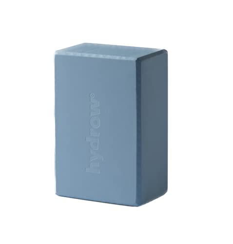 Hydrow Yoga Blocks, Lightweight EVA Foam Blocks for Yoga & Pilates | 9 x 6 x 4 inches, Supportive EVA Foam, Stability for Poses & Meditation, Blue, Home and Studio Ready