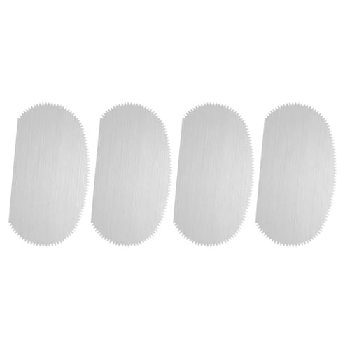 LannuMet 4 Pcs Stainless Steel Clay Scraper,Clay Sculpting Tools, Pottery Ribs Serrated Scraper Ceramic Tools for Ceramic Sculpture