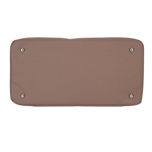 Jessica Simpson Countryside Weekender Duffel 100% Polyester Drop Bottom Bag - color: Mocha Mousse