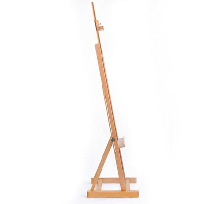 Angelica Premium H-Frame Easel for Painting - Handmade Art Easel, Beechwood, Supports 53" Canvases, Adjustable Height 69"-96", Imported from Italy