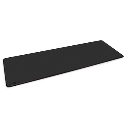 MICRODRY Multi-Purpose Fitness Mat, Cushioned & Non-Slip Foam for Yoga, Pilates, HIIT, Skid-Resistant and Tear-Resistant, 24"x72" with Carry Strap - color: Black