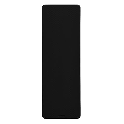 Retrospec Zuma 1/2" Yoga Mat Non Slip Exercise Mat For Pilates, Workout | 72x24x1/2", Gym Mat, Yoga Mat Strap, TPE Yoga Mat, Eco Friendly, Elastic Memory Foam, Moisture Resistant, BPA, Latex Free - color: Black