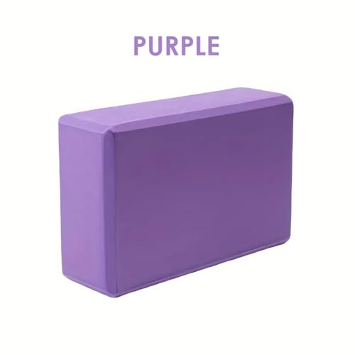 Non-Slip High-Density Yoga Foam Block – Balance & Support for Yoga, Pilates & Meditation - color: PURPLE