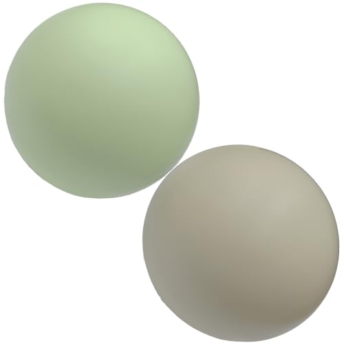 2PCS Firm Massage Lacrosse Balls for Myofascial Release, Muscle Knots, Trigger Point Therapy, Yoga Deep Tissue Massage, Foot Plantar Fasciitis, Muscle Soreness Massager Ball - color: 2 Smooth Massage Ball