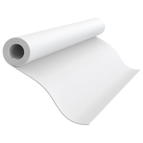 Foam Craft Sheets, 38x100CM EVA Foam Roll, 3MM White DIY Handcraft Sheets | High Density EVA Foam Paper for Cosplay, Scrapbooking, Party Decorations, Easy to Cut, Sand, Thermoform, and Paint - color: WHITE-15x39in-3MM