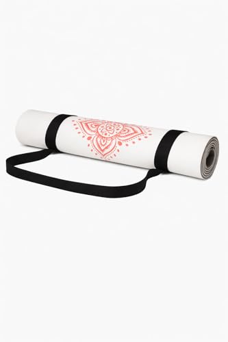 Shakti Warrior TPE Yoga Mat (72 inch x 24 inch x 6mm Thick) | Artist-designed premium TPE yoga mat with a non-slip surface for regular yoga, hot yoga, Pilates, workouts and practice. - color: Chakra 6mm