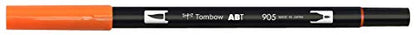 Tombow Dual Brush Pen, Abt, No. 905 (AB-T905) - color: 905 Orange