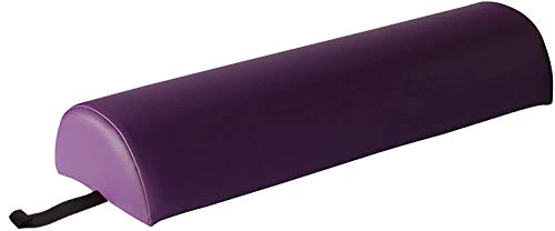 Therapist’s Choice® 9" X-Large Half Round Semi-round pillow Cushion Massage Bolster 9"x26" (Purple) - color: Purple