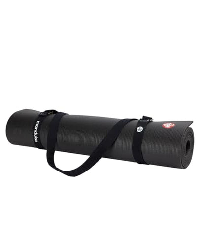 Manduka Yoga Commuter Mat Carrier - Eco-Friendly Cotton, Easy to Carry, Hands-Free, For All Mat Sizes - color: Black