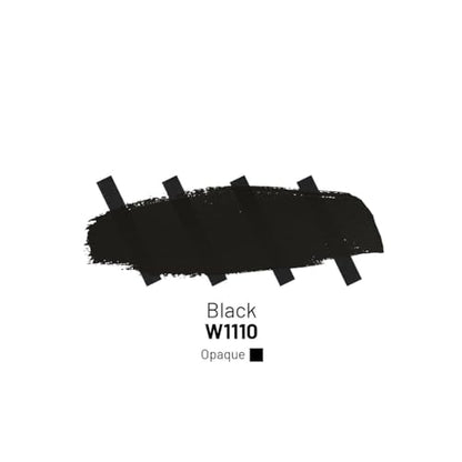 Acrylic Inks for Artists - Black Acrylic Ink, 3.38 Fl Oz (100 ml) | Highly Concentrated, Multifunctional Liquid Acrylic Paint - color: Black