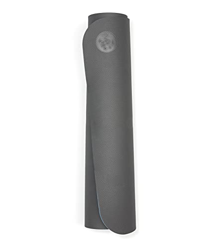 Manduka Begin Yoga Mat 68" - 5mm Cushioning | Comfortable, Lightweight & Reversible with Alignment Stripe | Budget-Friendly | 68 x 24 inches - style: Steel Grey Mat
