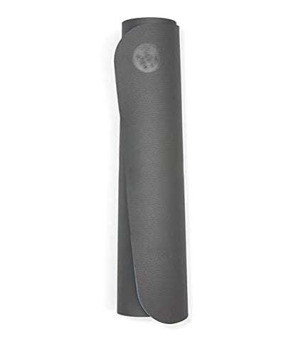 Manduka Begin Yoga Mat 68" - 5mm Cushioning | Comfortable, Lightweight & Reversible with Alignment Stripe | Budget-Friendly | 68 x 24 inches - style: Steel Grey Mat