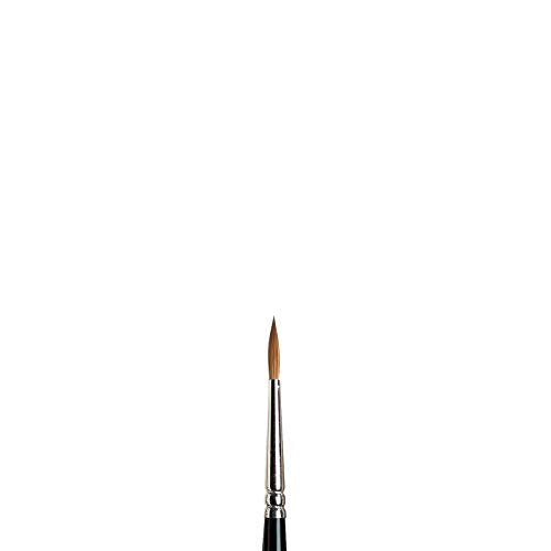 Winsor & Newton Series 7 Kolinsky Sable Brush, Round SH #2, Brown | The World's Finest Watercolor Brush, Kolinsky Sable Hair, Rust-proof, Seamless Nickel Plated Ferrules, Hand-Made in England - size: #2, style: Round