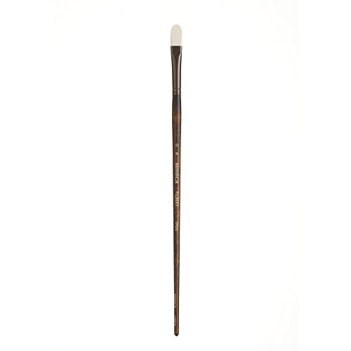 Seneca Artist Brush, Filbert 6 (1700FB-6) by Willow Wolfe, Professional Synthetic Bristle Paint Brush for Acrylic, Oil and Water Mixable Oil, Series 1700, 6 Filbert - size: 6
