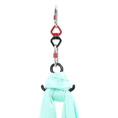 6m Yoga Stretching Rope Aerial Yoga Practice Polyester Strap Yogas Hammock Practice Kit for Fitness Gymnastics Dance Ballet, Green