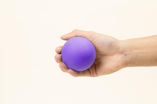 Posture Magic Massage Ball Kit for Myofascial Trigger Point Release & Deep Tissue Massage - Set of 6 - Large Foam/Small Foam/Lacrosse/Peanut/Spiky/Hand Exercise Ball (Purple) - color: Purple