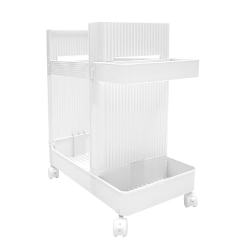 Home Gym Storage Rack, Multifunctional Yoga Mat Display Stand with Wheels, Mobile Workout Equipment Organizer Shelf, Floor Standing Storage Shelf for Home, Gym, Yoga Studio (White) - color: White