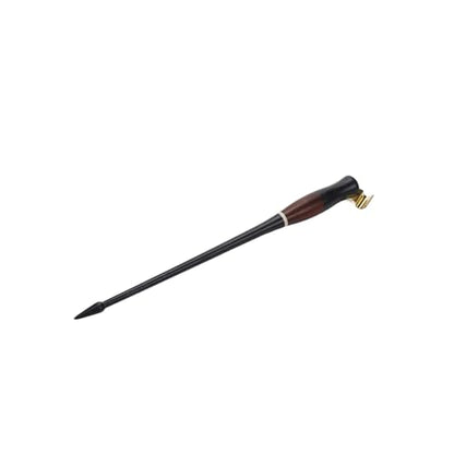 Wood Calligraphy Oblique Dip Pen Holder, Pen Handle Stand | Pen Handle with Removable Nib for English Calligraphy, Drawing, Comic, Black - color: Black