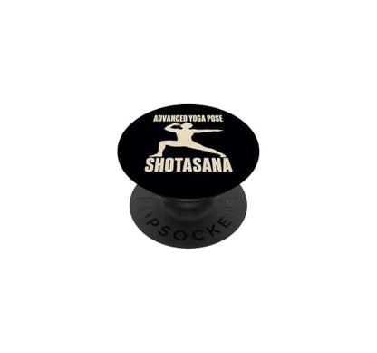 Shotasana Advanced Yoga Pose Drinking Humor PopSockets Adhesive PopGrip - style: Adhesive PopGrip