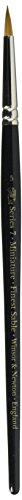 Winsor & Newton Series 7 Kolinsky Sable Miniature Watercolor Brush - Short Handle Round #5 | The World's Finest Watercolor Brush, Kolinsky Sable Hair, Rust-proof, Seamless Nickel Plated Ferrules, Hand-Made in England - size: #5, style: Mini Round