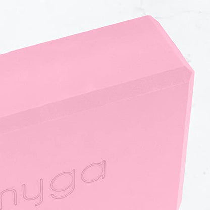 MYGA Yoga Block,Lightweight EVA Foam Yoga Brick,High Density Non-Slip Block for Yoga Poses, Pilates, Balance and Flexibility - color: Dusty Pink, size: One Size (Pack of 2)