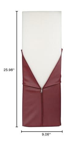 Master Massage 9" Half Round Bolster - Burgundy - color: Burgundy