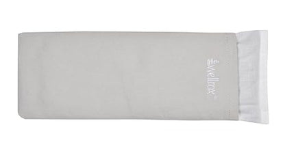 Wellrox Weighted Eye Pillow - Flaxseeds & Lavender Eye Pillow Weighted for Restorative Yoga, Meditation & Stress Relief (Natural, Scented) - color: Natural