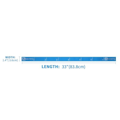 A AZURELIFE Elastic Yoga Stretching Strap, Multi-Loop Stretch Strap for Physical Therapy, Pilates, Yoga, Dance & Gymnastics Exercise and Flexible Pilates Stretch Band - color: Elastic-Blue