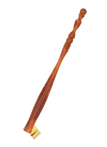 Gullor Oblique Calligraphy Dip Pen Nib Holder, Removable Nib Pen Handle Stand with 33 Nibs, Brown - color: Brown