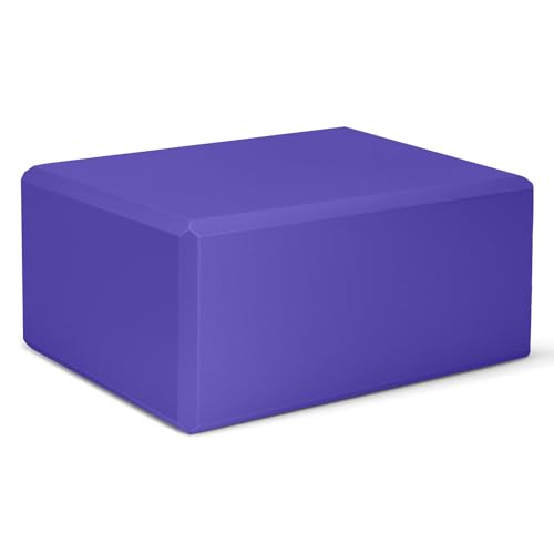 Yoga Blocks, Non Slip Yoga Bricks, Portable & Lightweight - color: 1팩-바이올렛-22.9x15.2x10.2cm(9x6x4인치), size: 9x6x4 IN