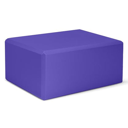 Yoga Blocks, Non Slip Yoga Bricks, Portable & Lightweight - color: 1팩-바이올렛-22.9x15.2x10.2cm(9x6x4인치), size: 9x6x4 IN