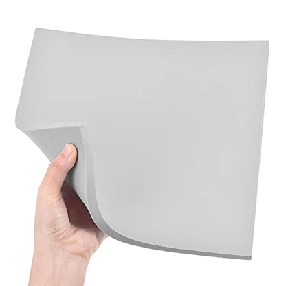 uxcell Grey EVA Foam Sheets 10 x 10 Inch 10mm Thickness for Crafts DIY Projects, 4 Pcs