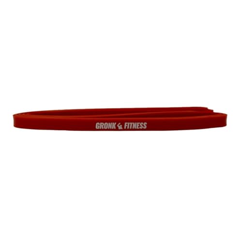 Gronk Fitness Resistance Bands | Perfect Exercise Bands for A Great Workout | Strength Band | Pull Up Assistance, Muscle Training, Physical Therapy, and Stretching - color: Red, size: XX-Light
