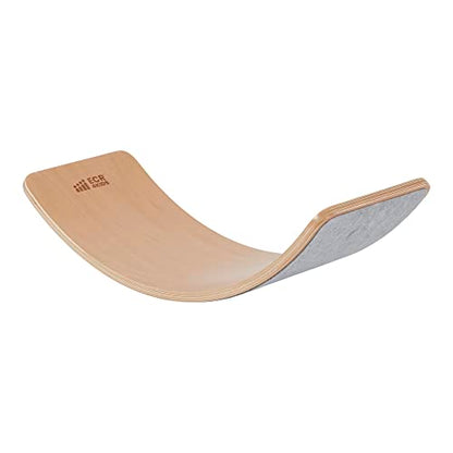 ECR4Kids Balance Board, Montessori Toy, Light Grey - color: Light Grey