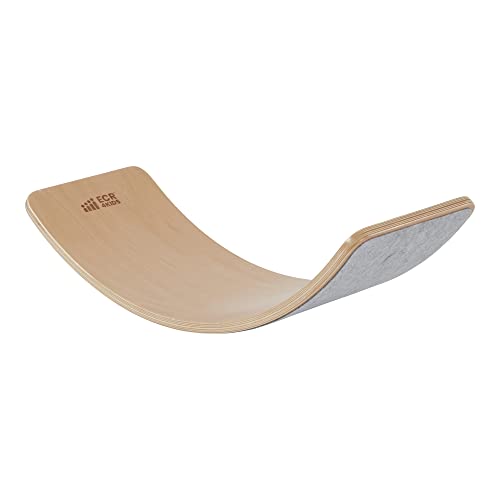 ECR4Kids Balance Board, Montessori Toy, Light Grey - color: Light Grey