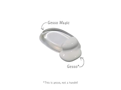8-Pack! YippyGroove Gesso Canvas Primer Silicone Brush - Gesso Magic for Primer Paint - Art Supplies, Painting Supplies for Any Art Set, Acrylic Paint, Sculpting, Pottery & More (GMOrigx4Pack) - style: GMOrigx4Pack