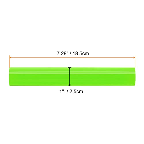 HARFINGTON Acrylic Clay Roller 7.28 Inch x 1 Inch Solid Non-Stick Plastic Round Tube Roller Polymer Clay Rod Fondant Rolling Pin for Shaping, Sculpting, Modeling DIY Crafts, Green - color: Green, size: 7.28 Inch x 1 Inch