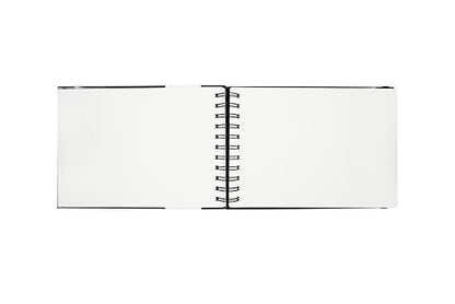 Creo Crafts SketchO WireO Sketchbook A5 Landscape - Spiral Bound Hardcover, 128 Pages (64 Sheets), 140 GSM Natural Shade Acid-Free Paper for Acrylic, Gouache, Sketching & Journaling - size: A5