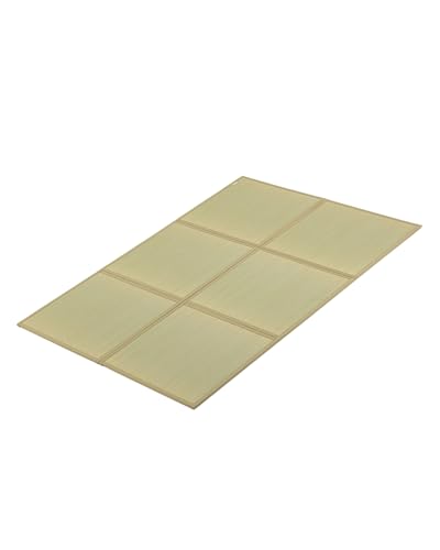 FULI Japanese Tatami Mattress, Foldable Igusa Rush Grass, Natural, Full | Tatami Rug, Japanese Floor Mattress Mat, Made in Japan, 0.5 in thick, firm woven surface, tri-fold design - size: Full (75"L x 55"W x 0.5"Th), style: Foldable Mat