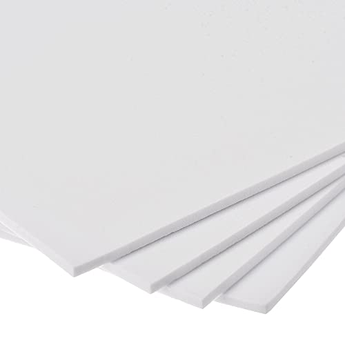 uxcell White EVA Foam Sheets 10 x 10 Inch 3mm Thickness for Crafts DIY Projects, 4 Pcs - color: White