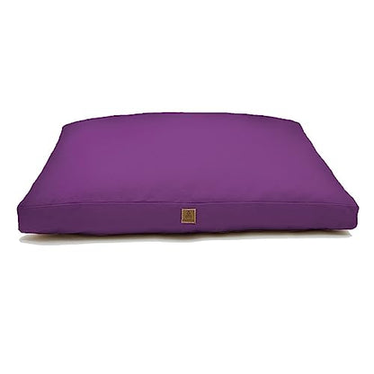 Zabuton Meditation Mat (36"×28"×3") Luxurious Meditation Cushion for Kneeling Sitting Large Floor Pillow Zafu/Bench-Washable Cotton Cover 100% Organic Cotton Filling (Purple) - color: Purple