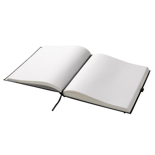 KINGART Hardcover Jumbo Sketchbook – 10.75 x 12.5 Inch, 1-Pack – 150 Sheets (68 lb / 100 GSM), Heavyweight Acid-Free Paper – Durable Smyth-Sewn Art Journal for Mixed Media