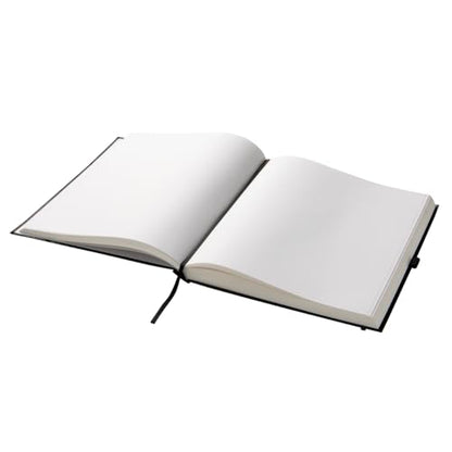 KINGART Hardcover Jumbo Sketchbook – 10.75 x 12.5 Inch, 1-Pack – 150 Sheets (68 lb / 100 GSM), Heavyweight Acid-Free Paper – Durable Smyth-Sewn Art Journal for Mixed Media