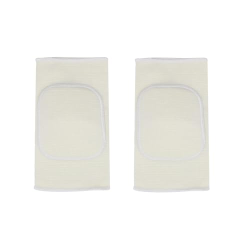 JUMISEE Kids Knee Pad, Anti-Slip Padded Sponge Knee Brace Breathable Flexible Elastic Knee Support for Football Volleyball Dance Skating Basketball Sports - color: Beige, size: Small(7-12 Years old)