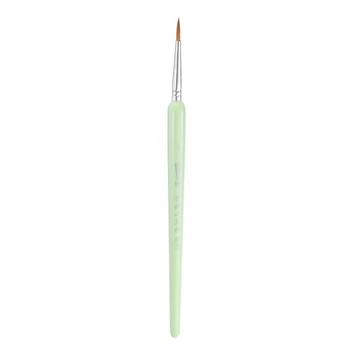 HARFINGTON Detail Paint Brushes 12mm Pointed Tip Nylon Hair Miniature Painting Brush for Watercolor Oil Acrylic Painting(2#), Green - color: Green, size: 2# 12mm