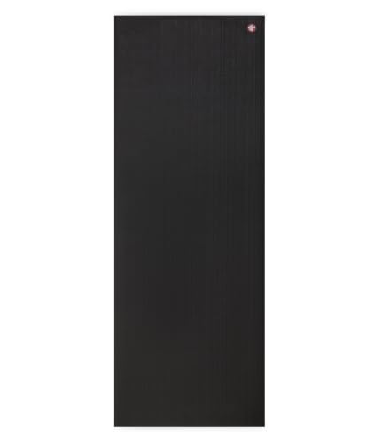 Manduka PRO Yoga Mat - 6mm | Lifetime Durability | Hygienic Construction | Premium Studio Quality | Teacher Approved - color: Black, size: 68" x 26"