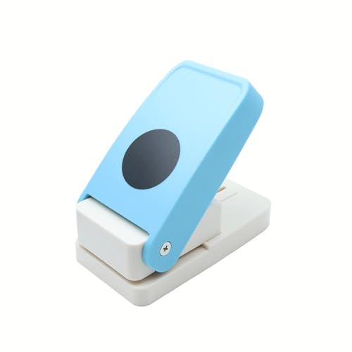 1.5 inch Circle Punch Round Craft Lever Handmade Paper Crafting Scrapbooking Cards Punch Candy Color by Random 38mm Single Hole - color: 1.5 inch Circle