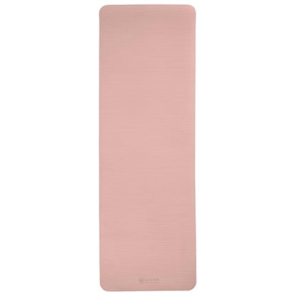 Gaiam Thick Yoga Mat, Exercise & Fitness Mat with Easy-Cinch Carrying Strap - color: French Rose, size: 2/5" (10MM)